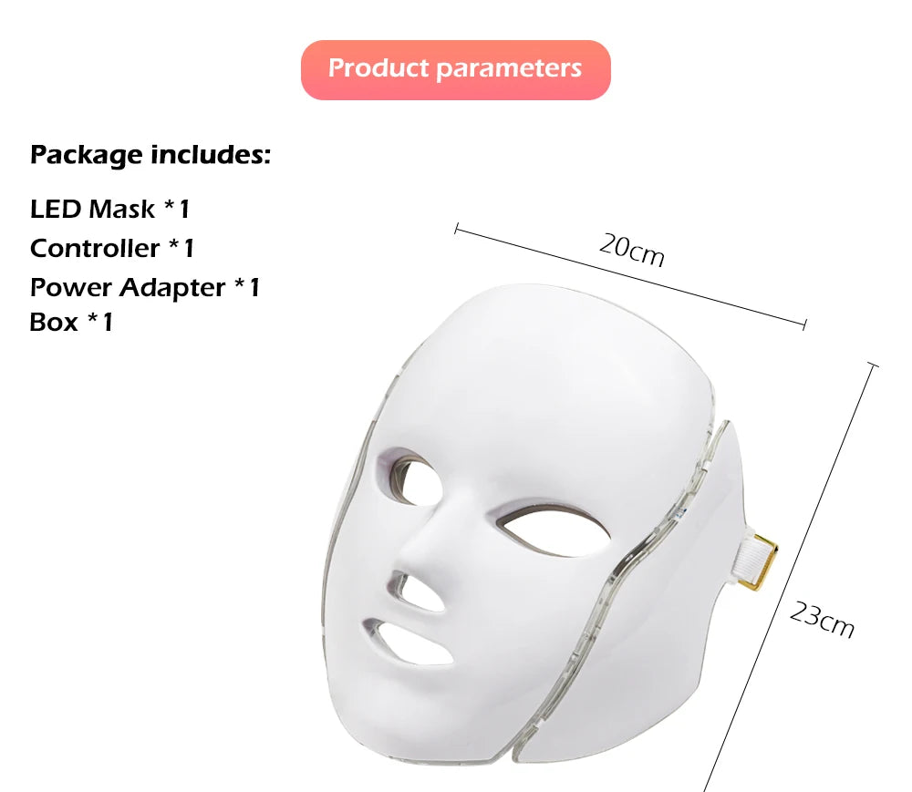 Phoenix Glow LED Face & Neck Mask with 7 lights